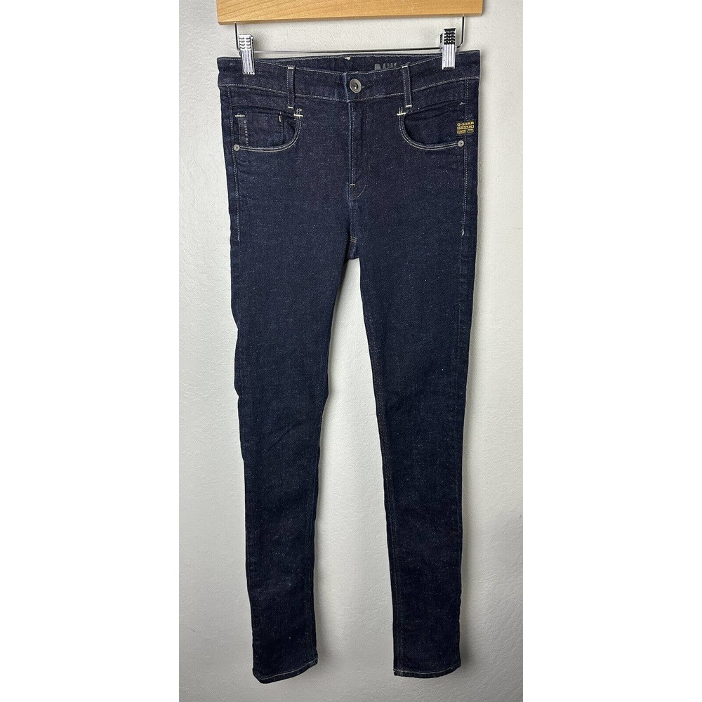 G Star Raw Women’s New Radar High Waist Skinny Jeans Size 28 Dark Wash
